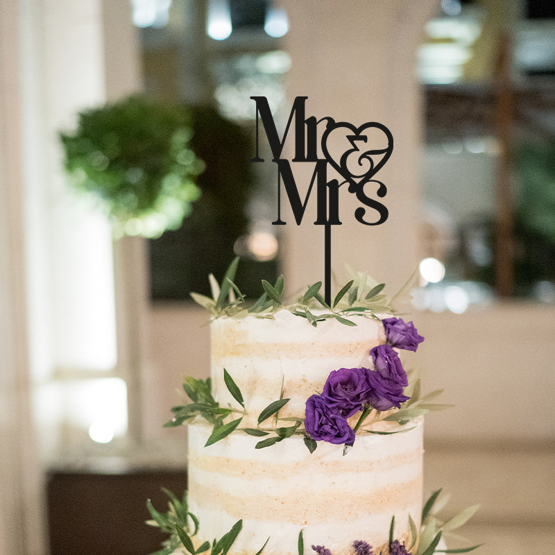 Cake topper Mr e Mrs