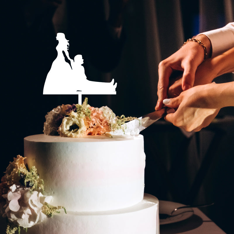 Cake Topper Sposa e Sposo