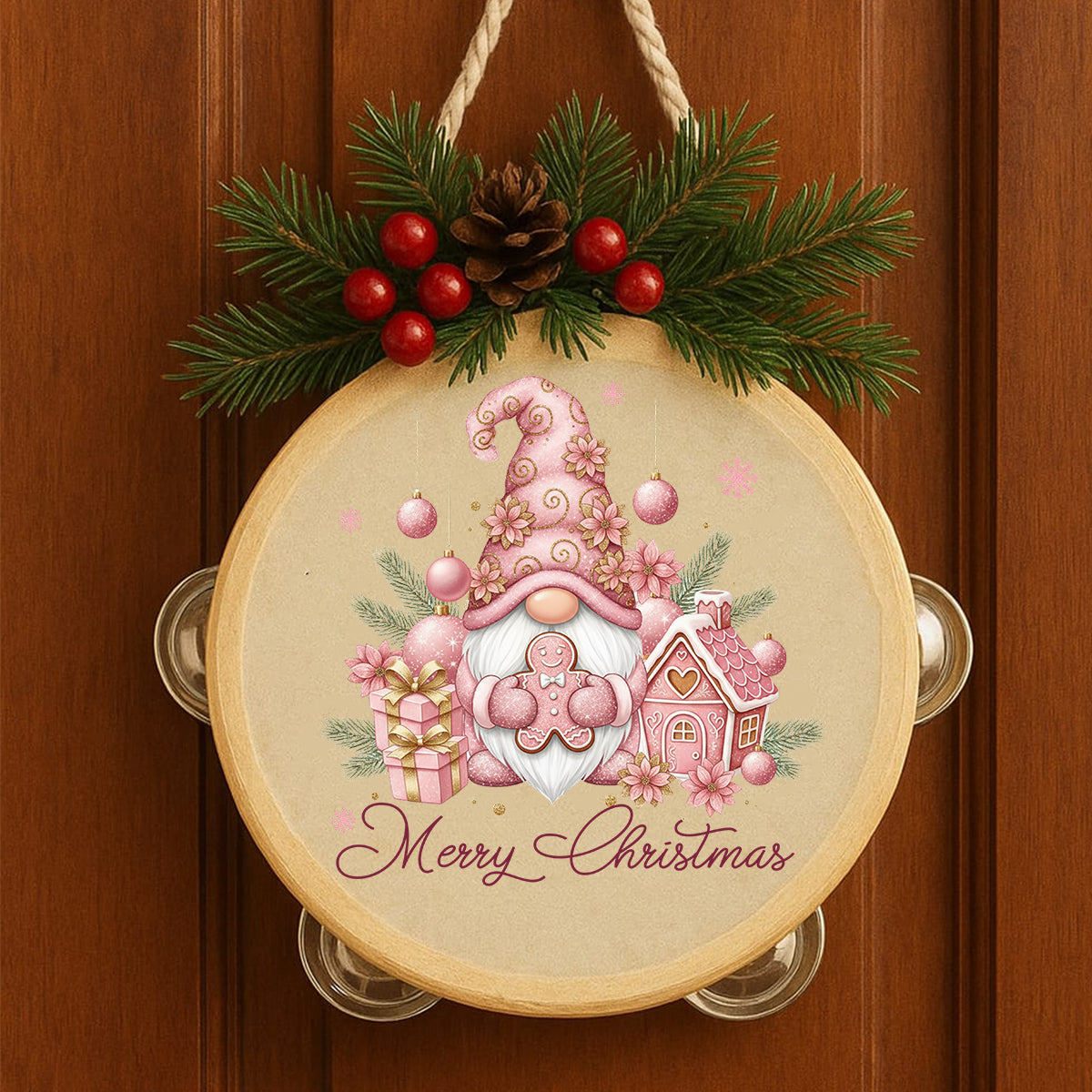 Fuoriporta Gnometto Rosa