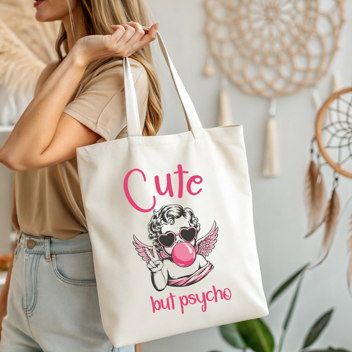Tote Bag Cute but Psycho