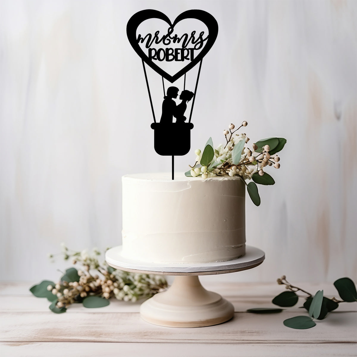 Topper Sposi Mongolfiera