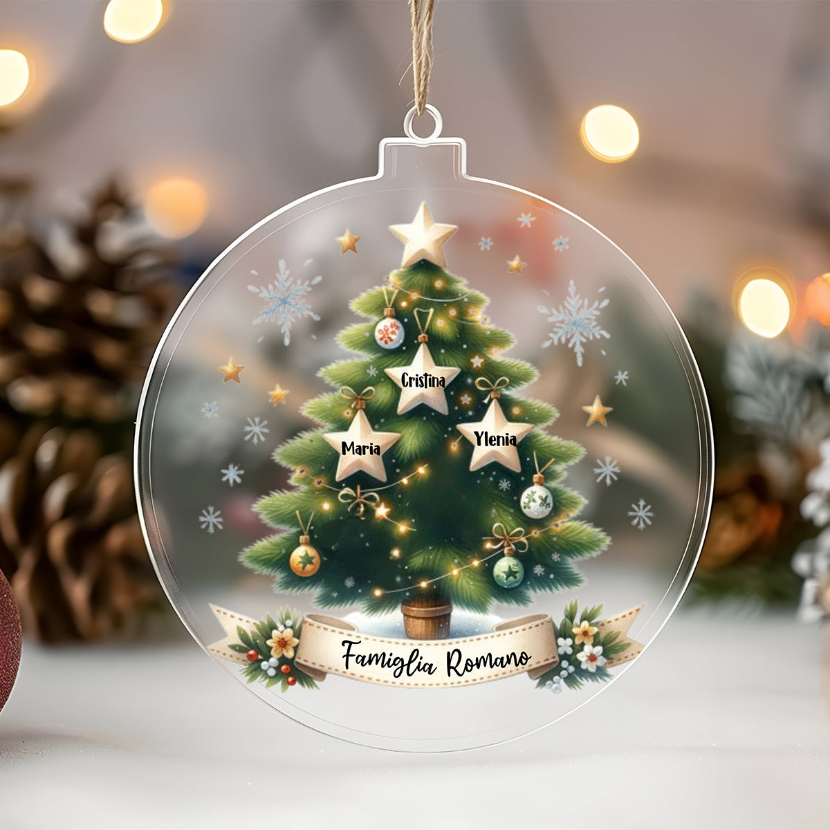 Pallina Albero stelline