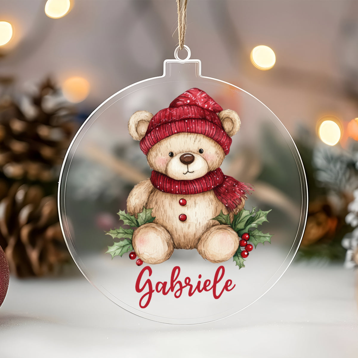 Pallina Christmas teddy