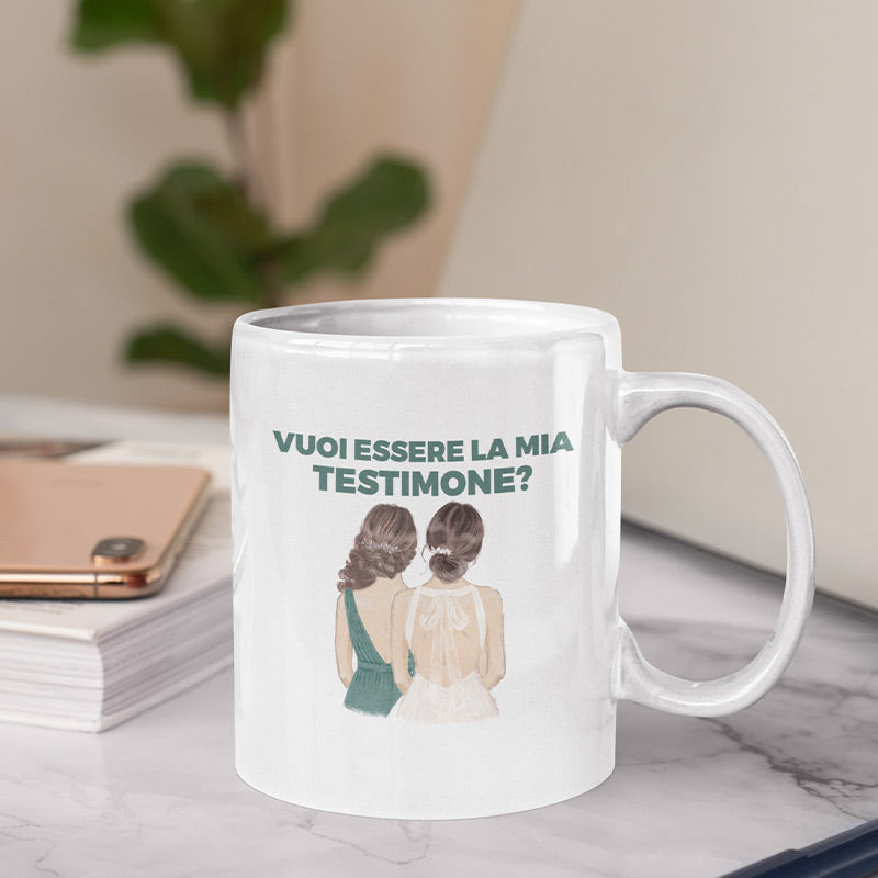 Tazza Sposa e Testimone – Marilù Art - Main Image