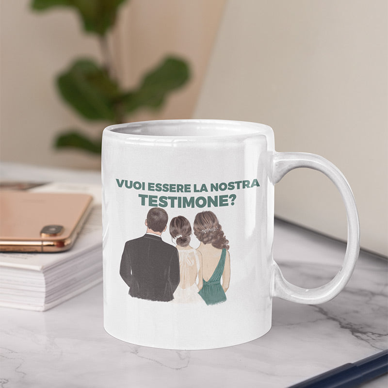 Tazza Personalizzata 'Thank You For Being Our Best Man' – 300 Ml – Idea Regalo Per Testimone Di Nozze – Stampa Su Entrambi I Lati, Lavabile In Microonde E Lavastoviglie