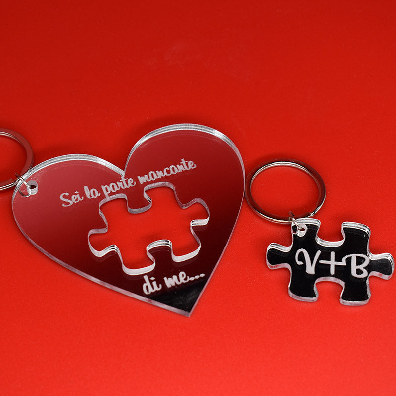 Portachiavi Puzzle Coppia