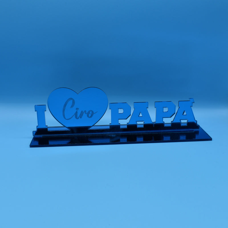 Targhetta I ♡ Papà