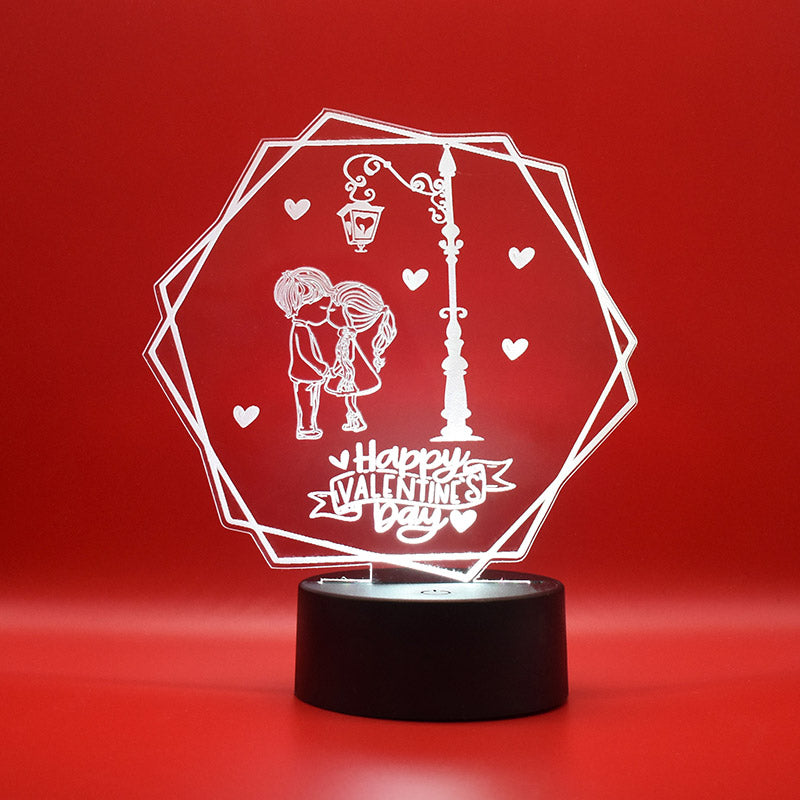 Lampada 3D Happy Valentine's day