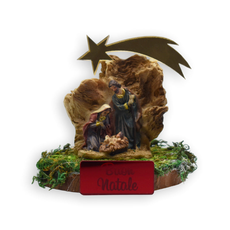 Presepe grotta Buon Natale