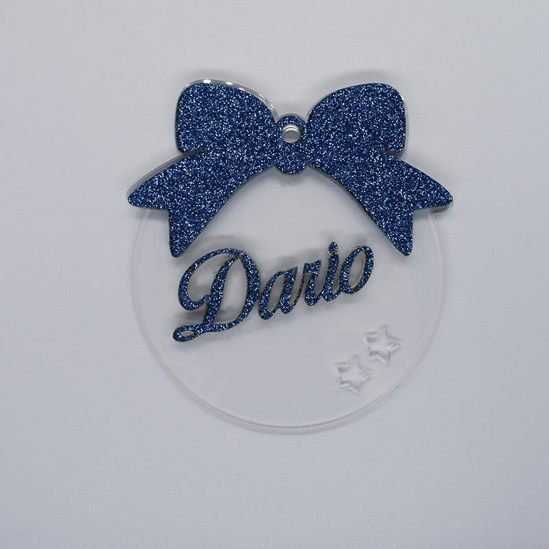 Pallina Nome in glitter