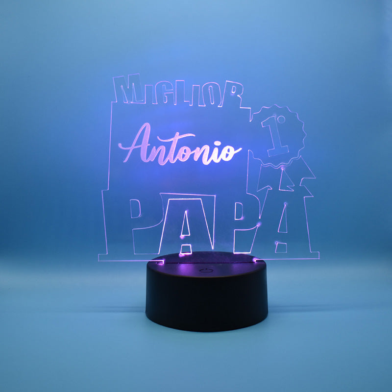 Lampada 3D Miglior Papà