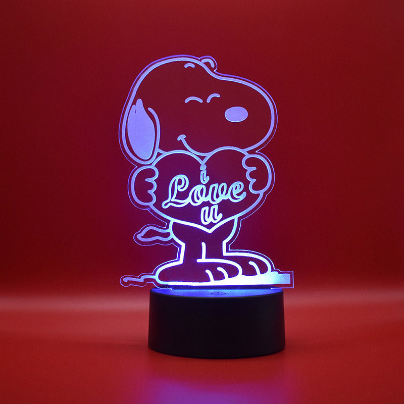 Lampada 3D Snoopy