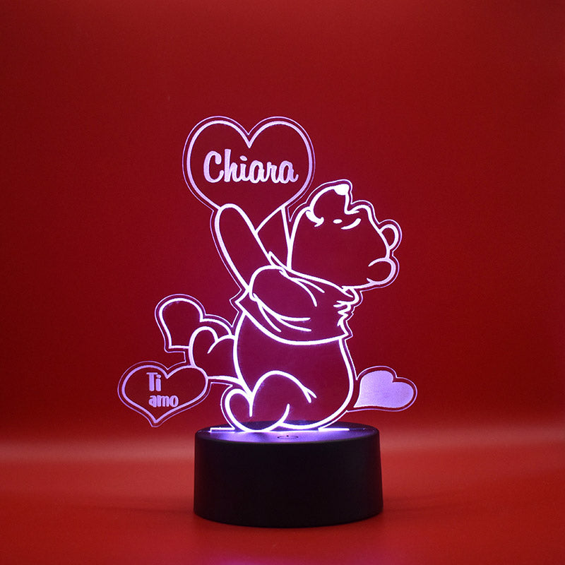 Lampada 3D Winnie the pooh