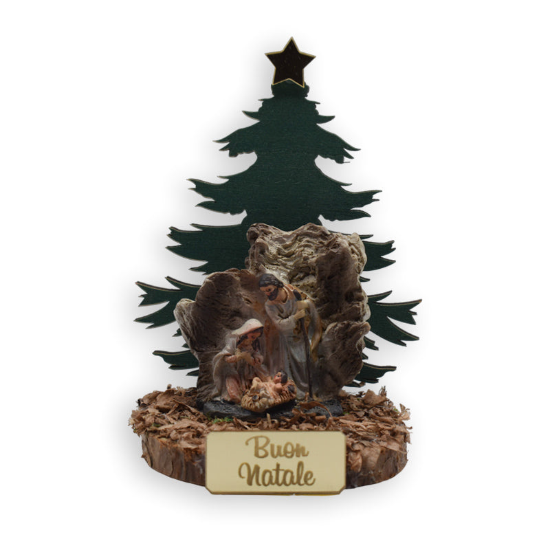 Presepe grotta Buon Natale