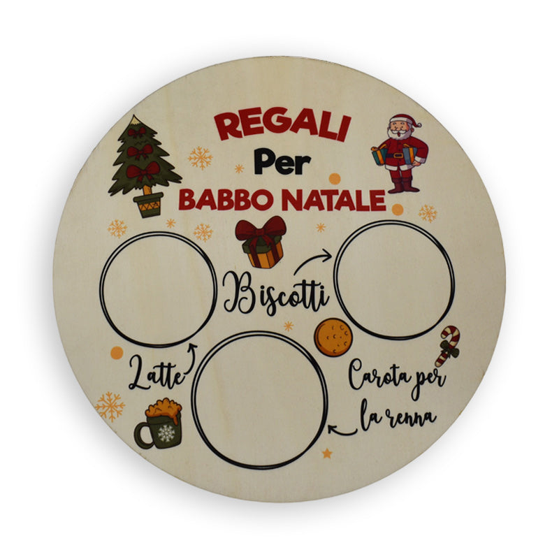 Sottopiatto Regali per Babbo Natale