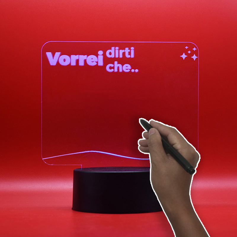 Lampada 3D Lavagnetta