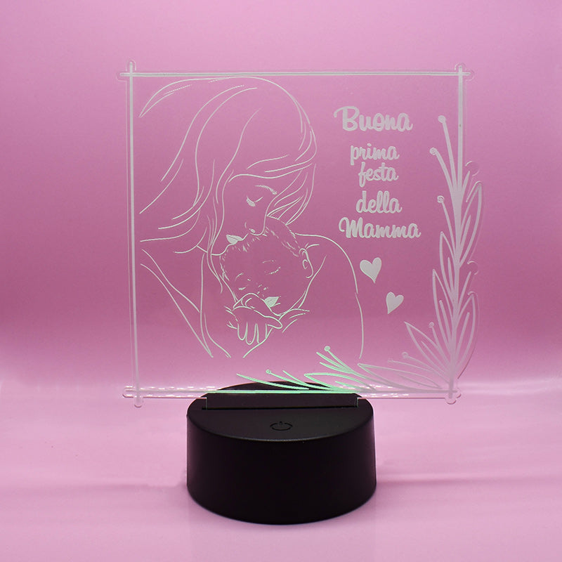 Lampada 3D Prima festa della Mamma