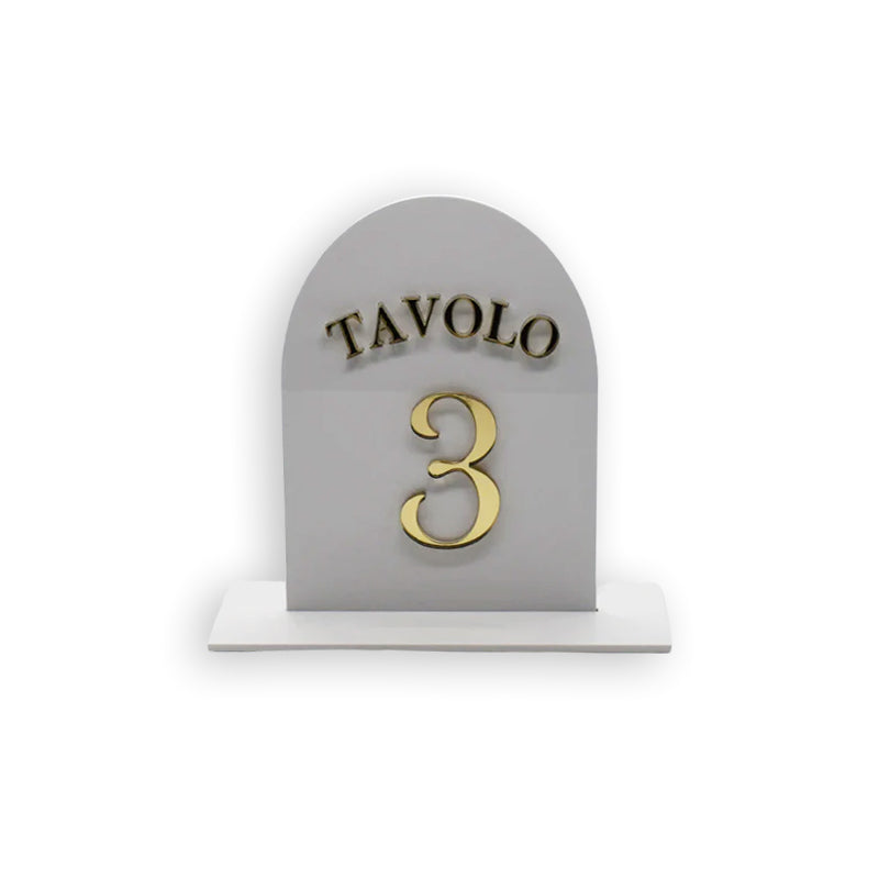 Segnatavolo Cupola Bianco