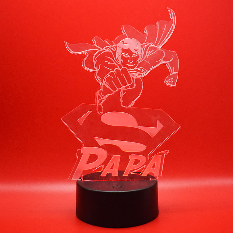 Lampada 3D Super Papà
