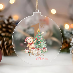 Pallina 1st Christmas Teddy