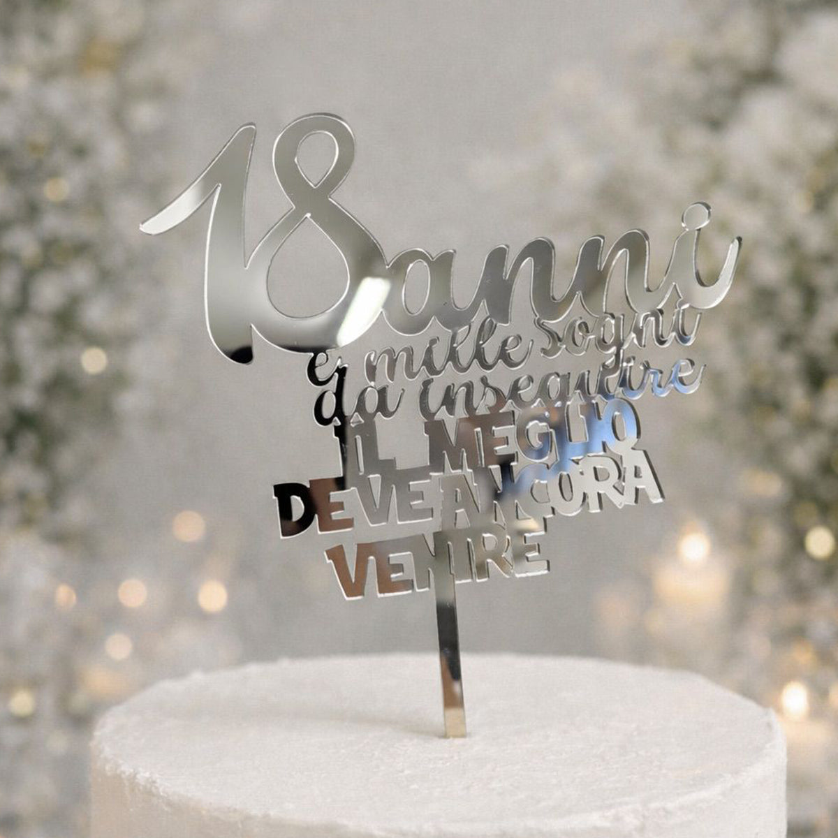 Cake Topper 18 anni e mille sogni