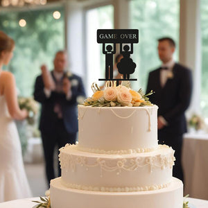 Cake Topper Game Over