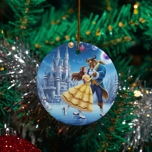 Pallina La Bella e la Bestia neve