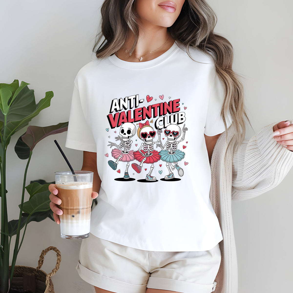 T-shirt Anti valentine club