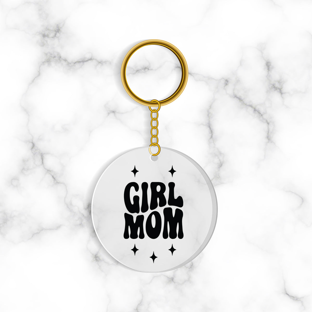 Portachiavi Girl Mom