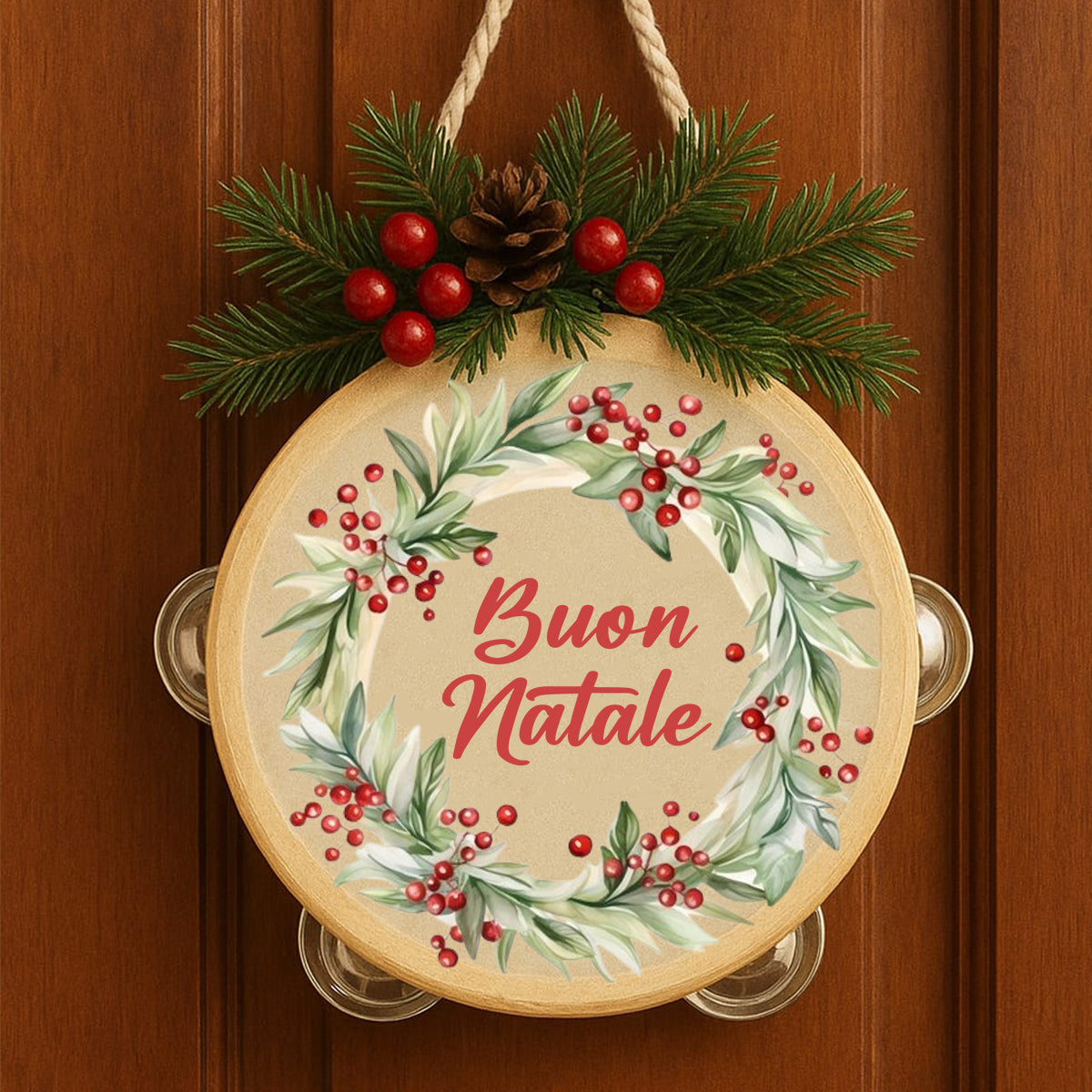 Tamburello Fuoriporta Buon Natale