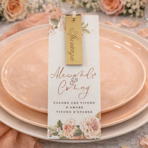 Segnaposto Peach Flower