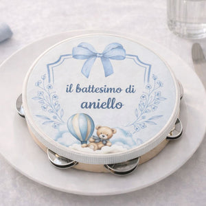 Tamburello Teddy blu