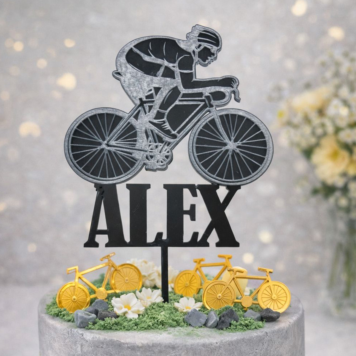 Cake topper Ciclista