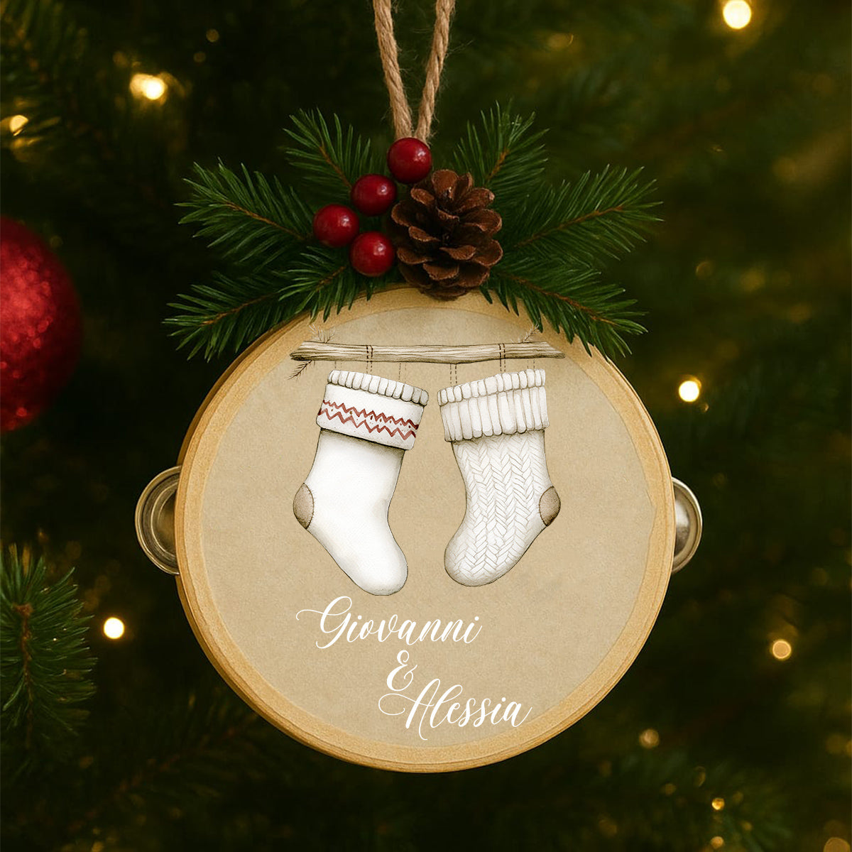 Tamburello White Socks