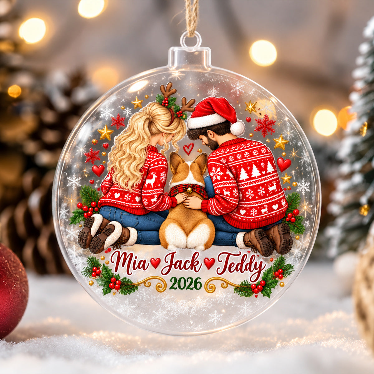Pallina ''Natale a quattro zampe''