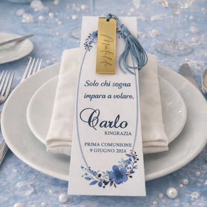 Segnaposto Blue Gold