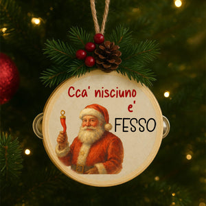 Tamburello Babbo Natale scaramantico