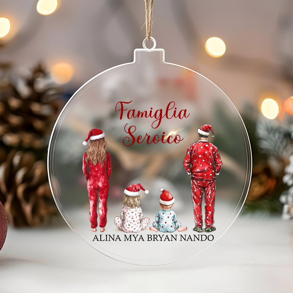 Pallina Christmas Family