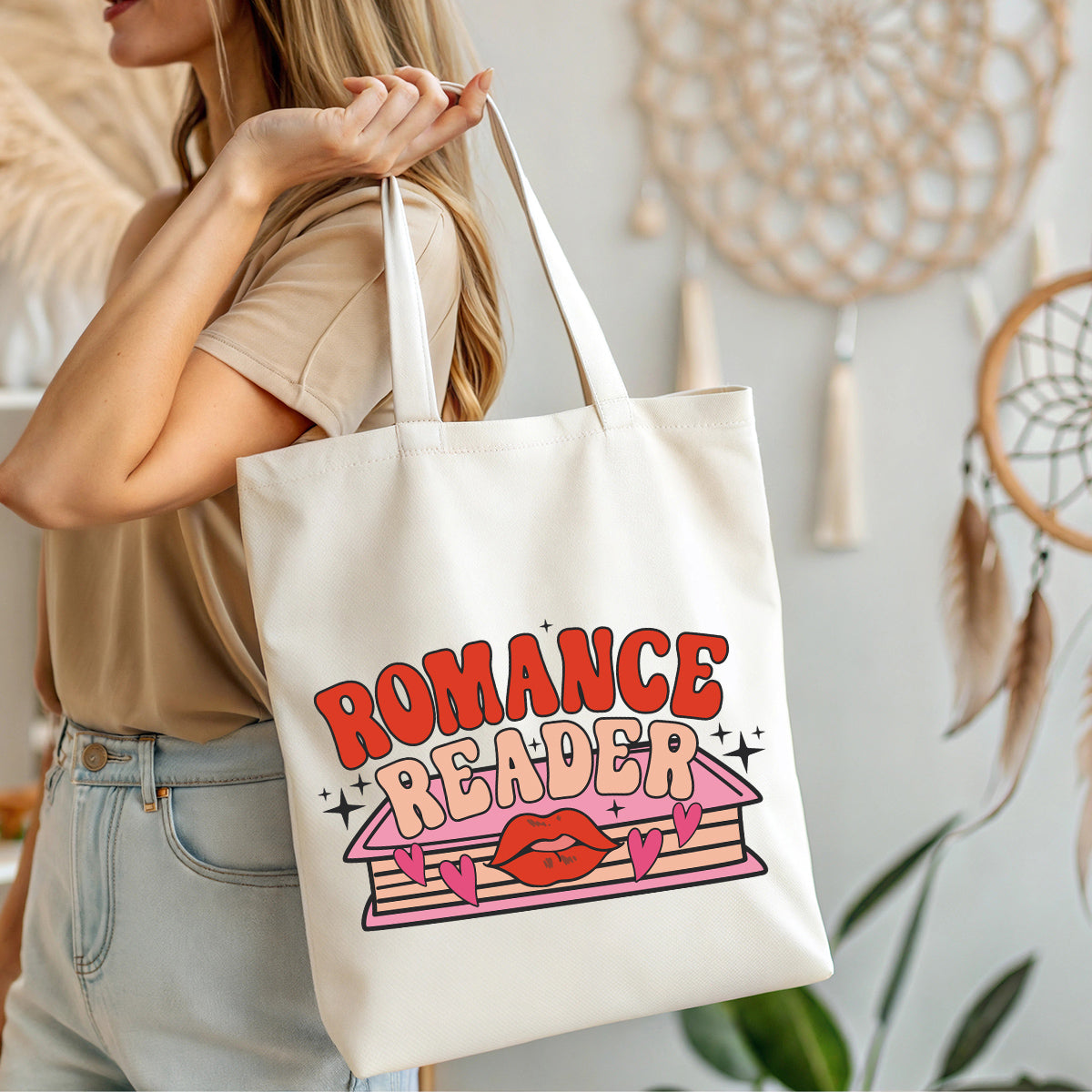 Tote Bag Romance Reader