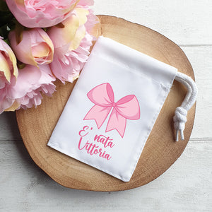 Sacchetto Fiocco Rosa