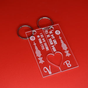 Portachiavi Coppia Spotify Cuore