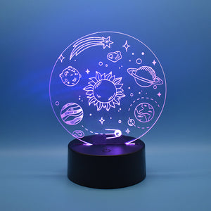 Lampada 3D Pianeti del sistema solare