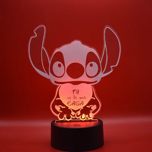 Lampada 3D Tu sei la mia casa