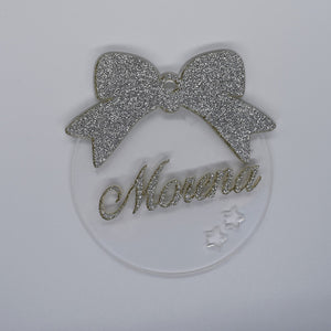 Pallina Nome in glitter