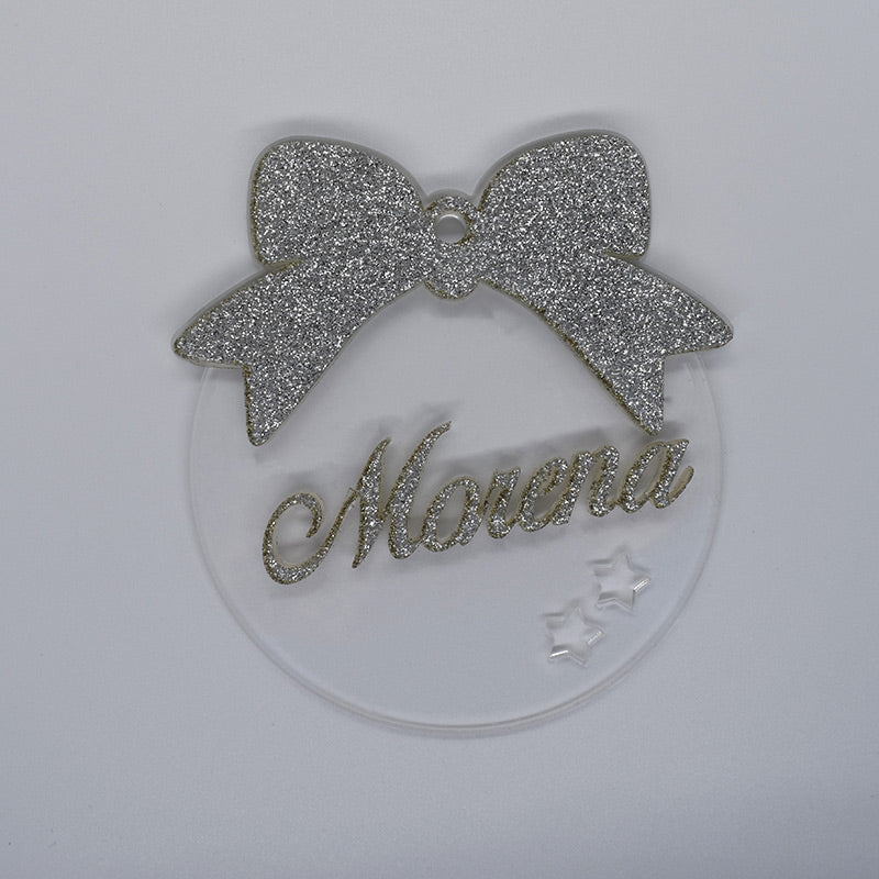 Pallina Nome in glitter