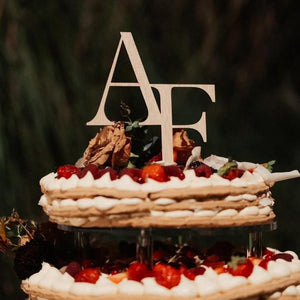 Cake Topper Iniziali