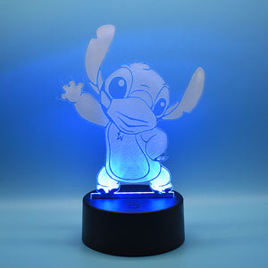Lampada 3D Stitch