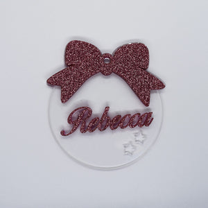 Pallina Nome in glitter