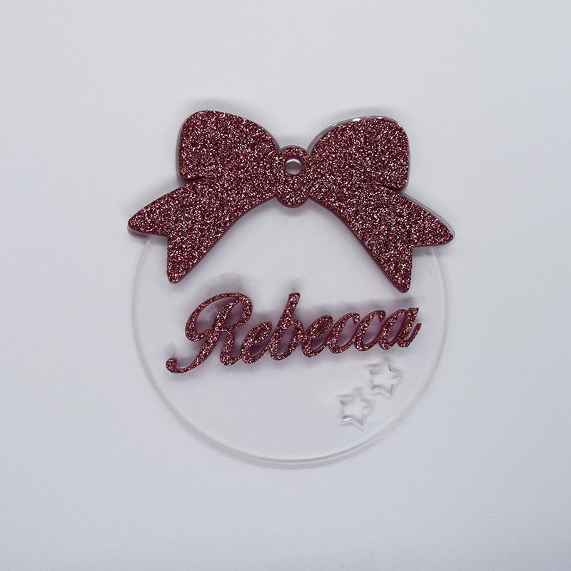 Pallina Nome in glitter