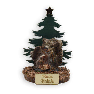 Presepe grotta Buon Natale